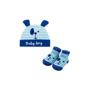 27721 – Set de Gorro y Medias Diseño para Nene